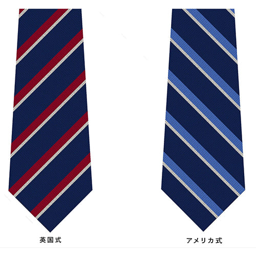 ストライプのネクタイ