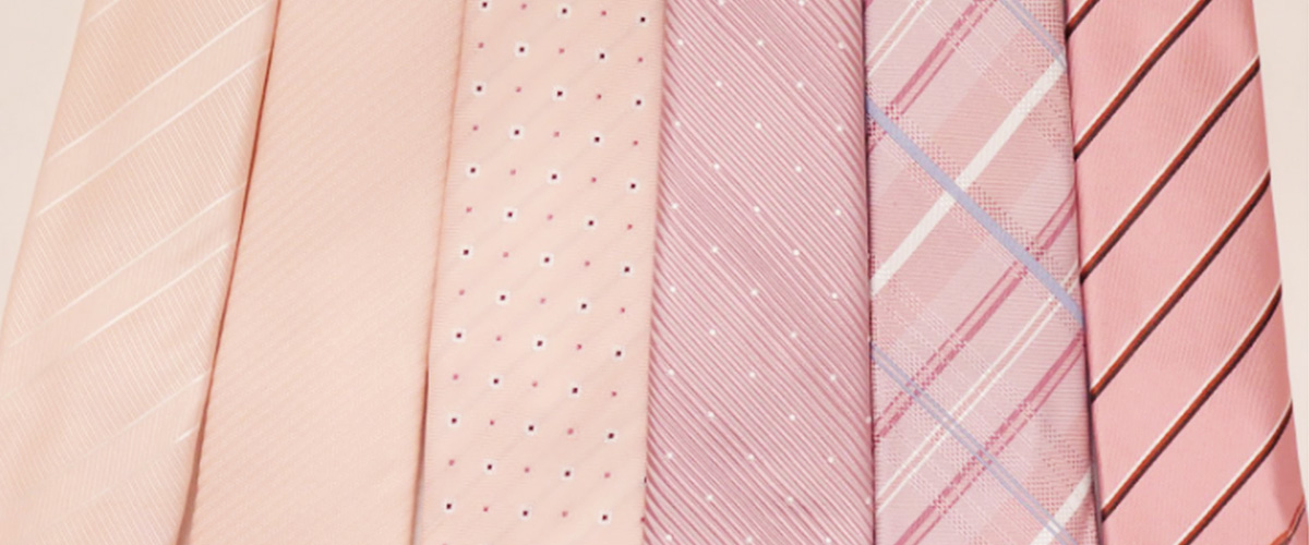 ピンク(桃色)ネクタイの与える印象について